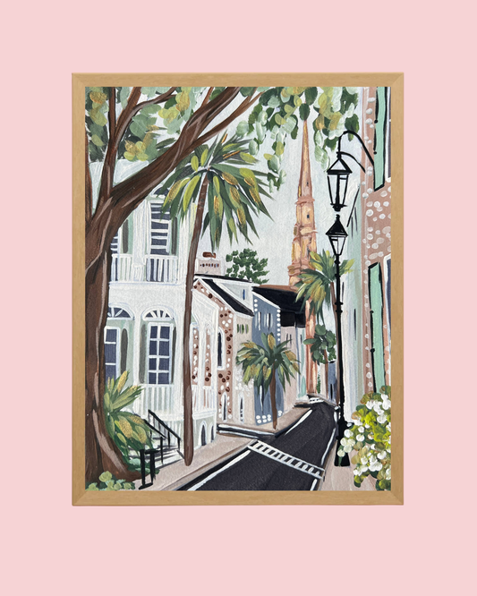 Charleston Inspired Print: Church in the Distance
