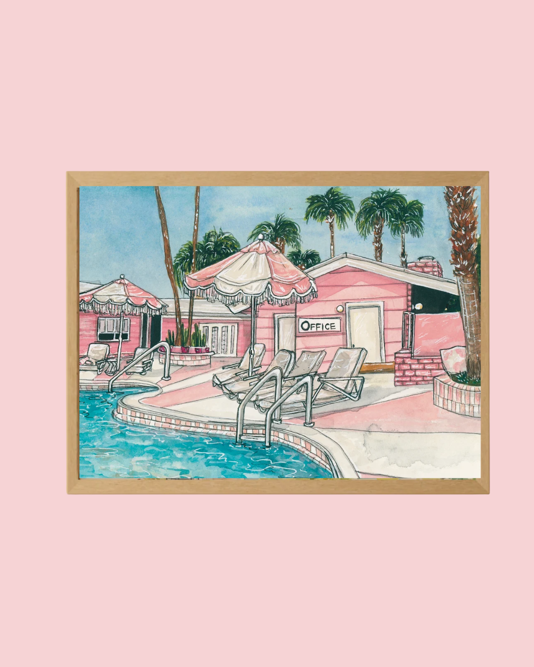 Palm Springs Hotel Art Print