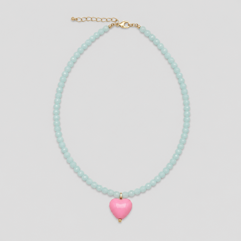 Candy Color Acrylic Beaded Necklace