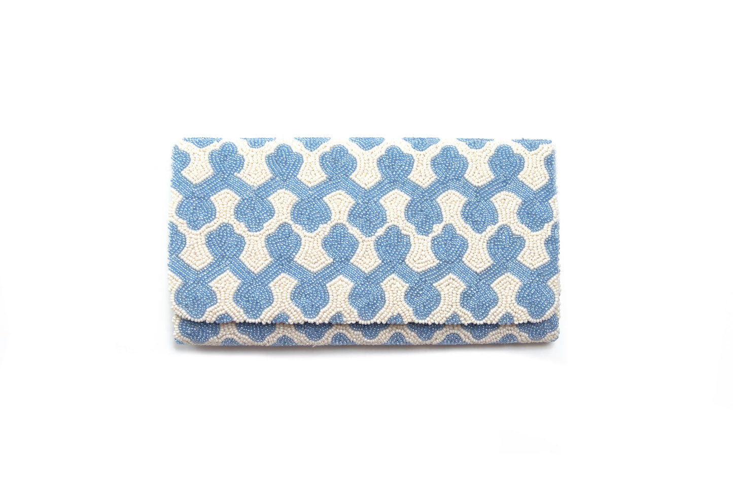Handmade Medium Structured Hand-Beaded Clutch Bag