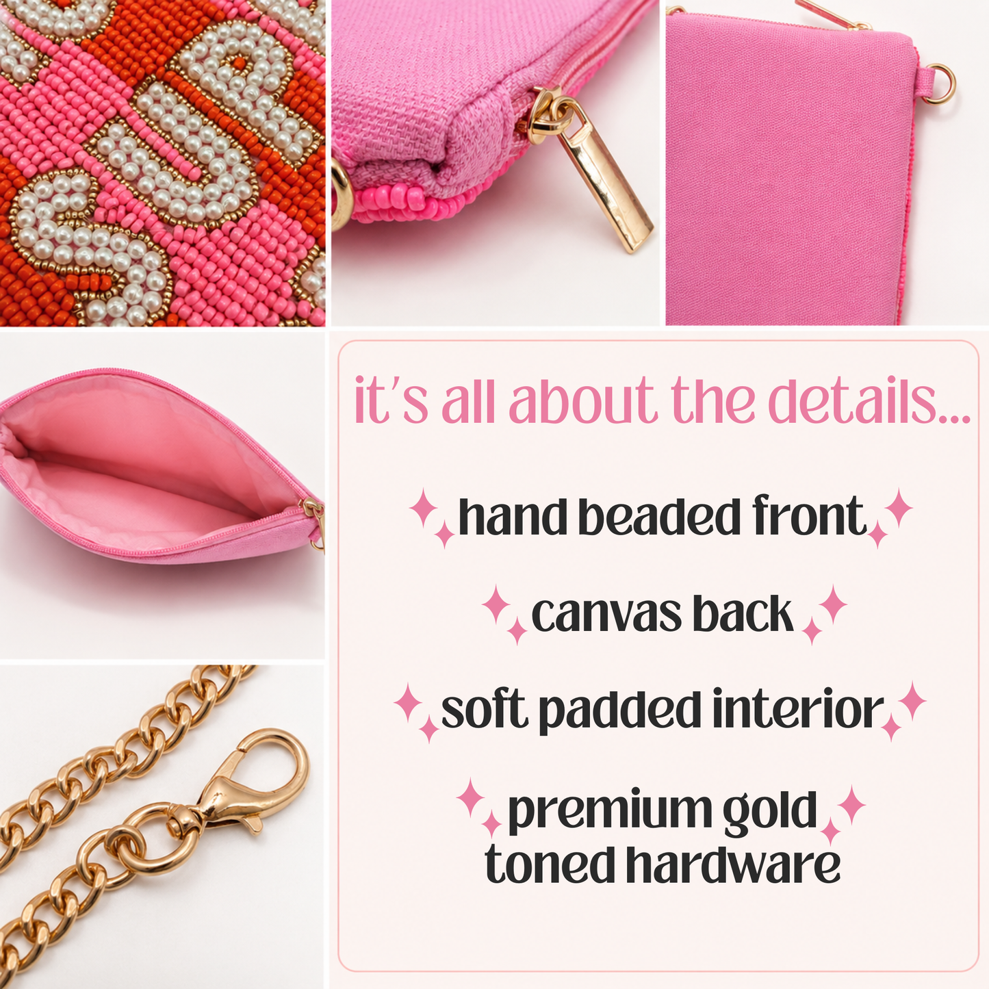 SUPER LARGE Hand-Beaded Convertible Bags