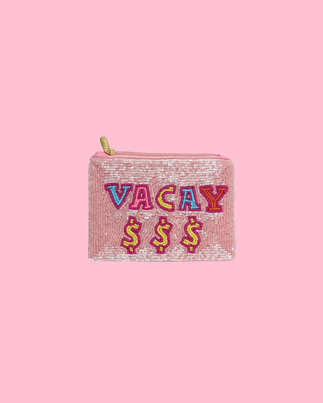 VACAY Beaded Coin Purse