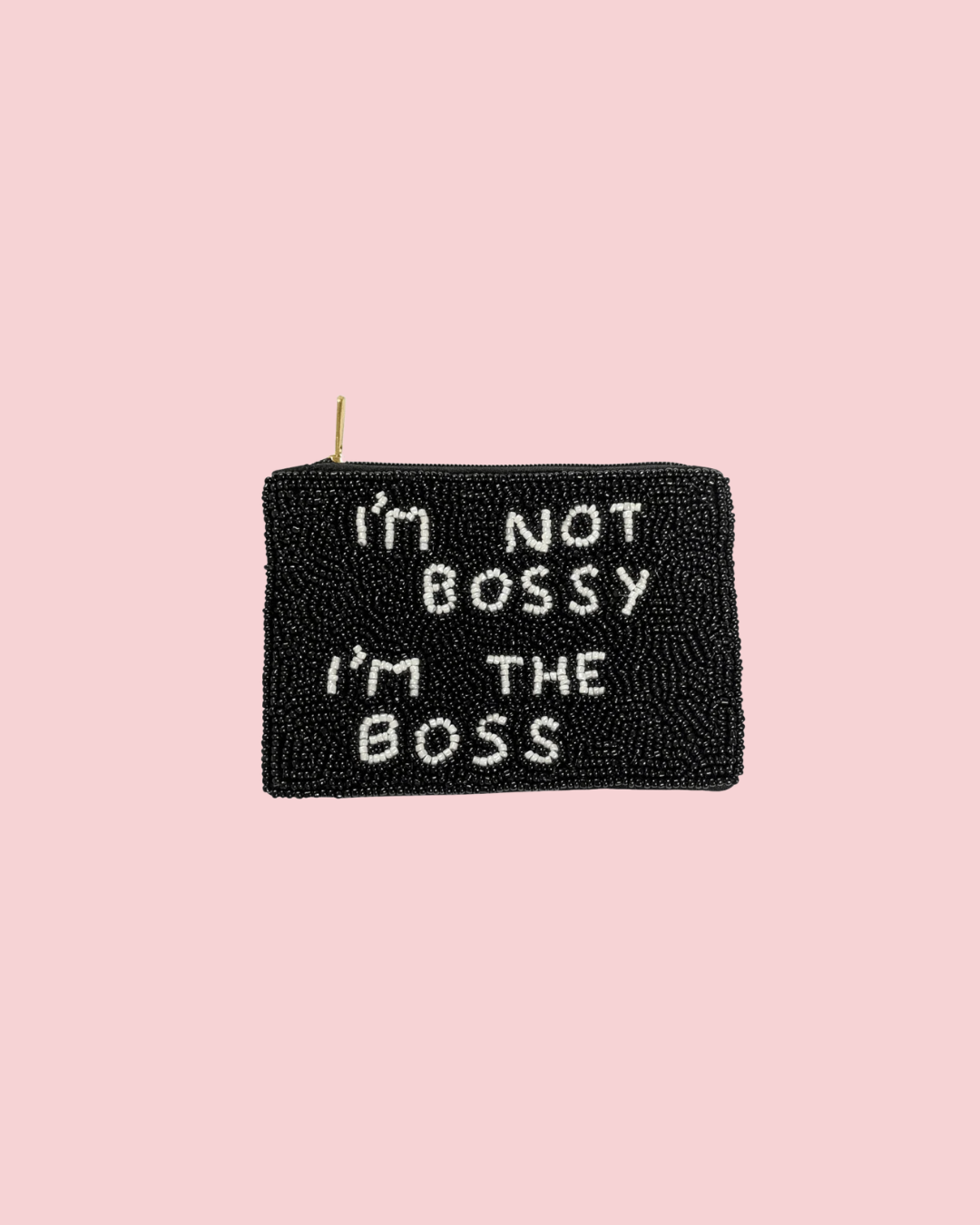 Ladies Boss Themed Fully Beaded Coin Purse