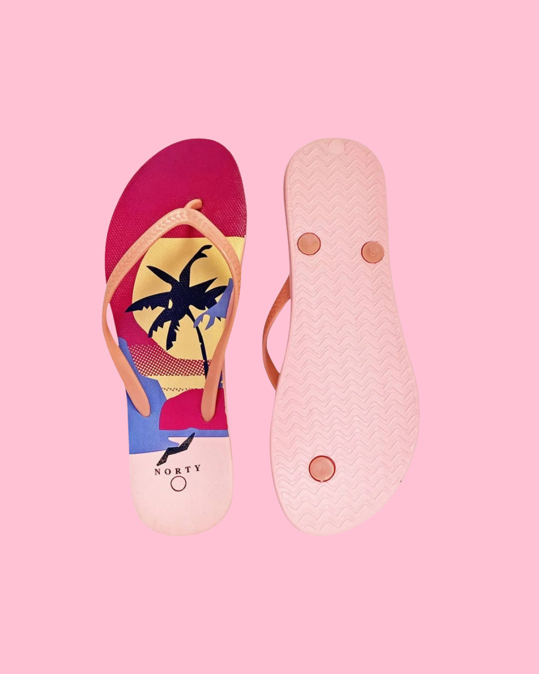Sunset Palm Flip Flop