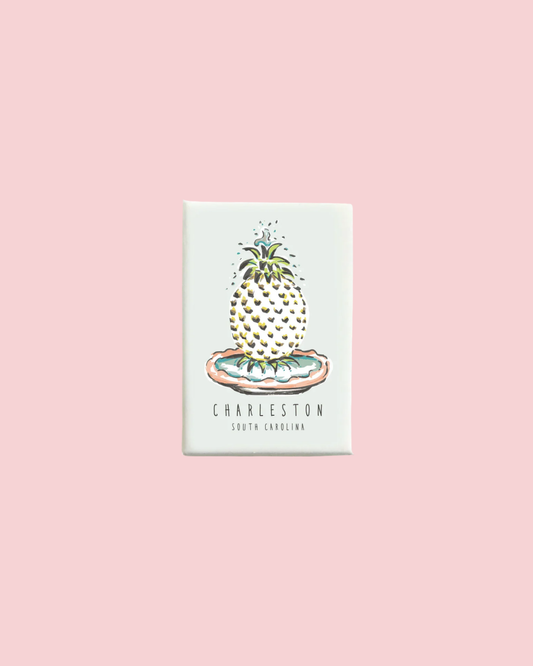 Charleston Pineapple Fountain Magnet