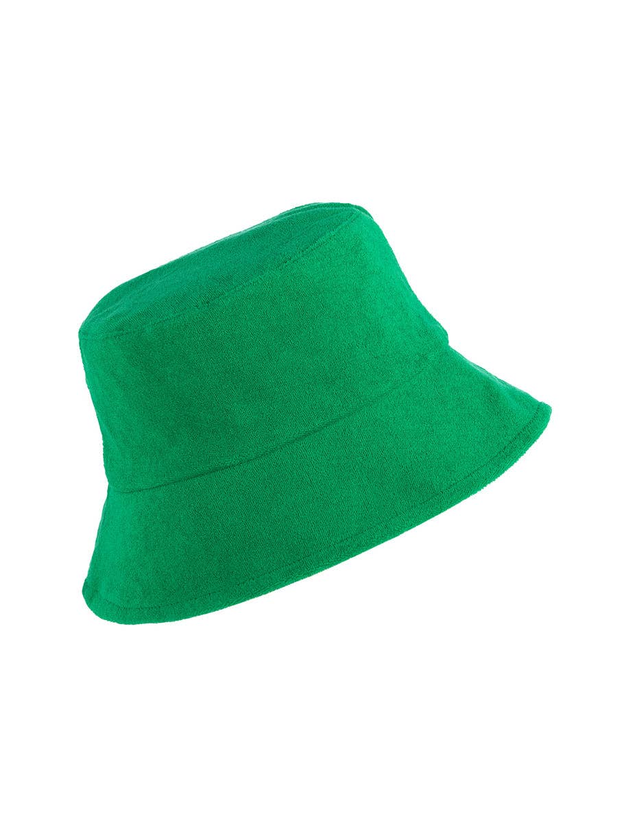 SOL TERRY BUCKET HAT, GREEN
