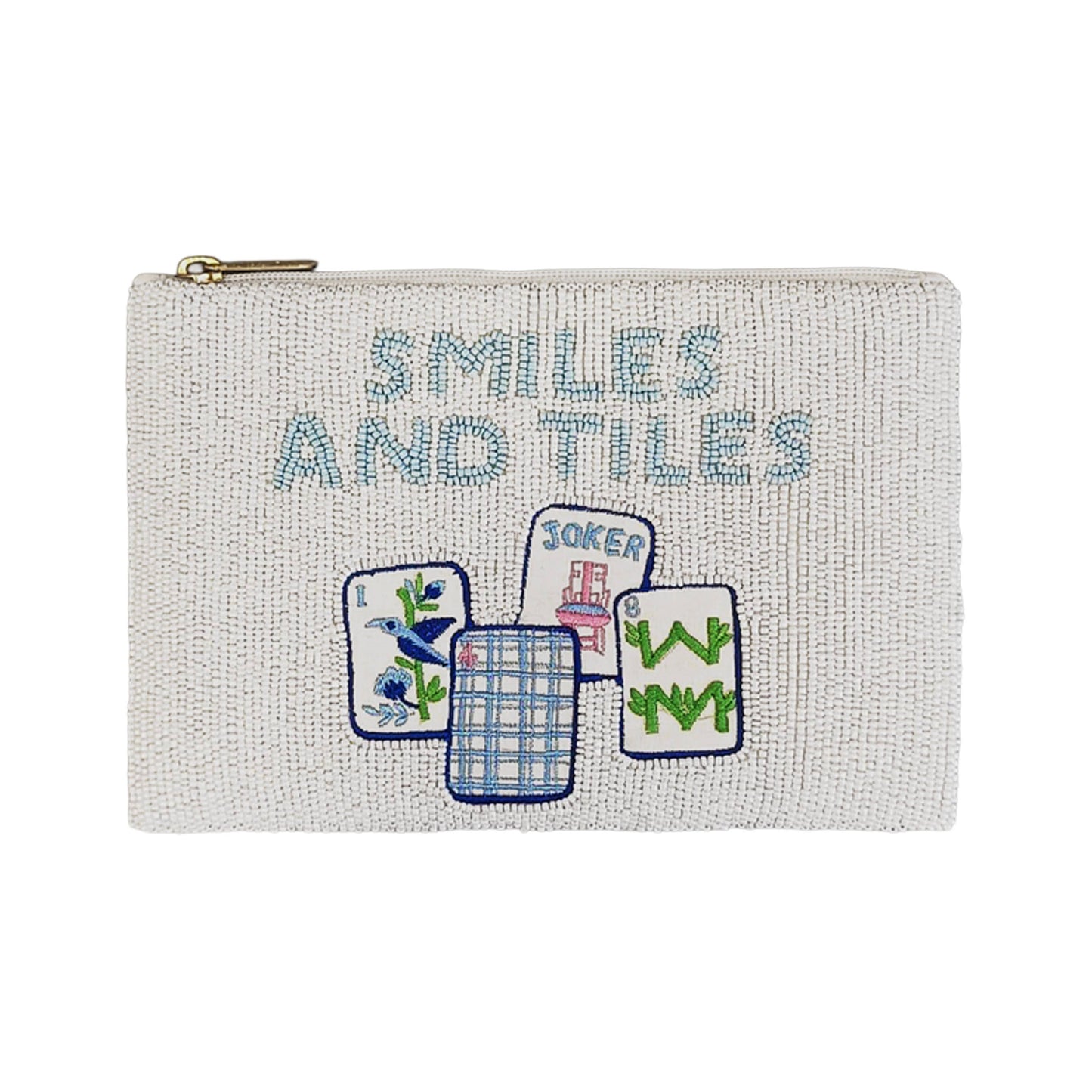Smiles and Tiles Beaded Bag