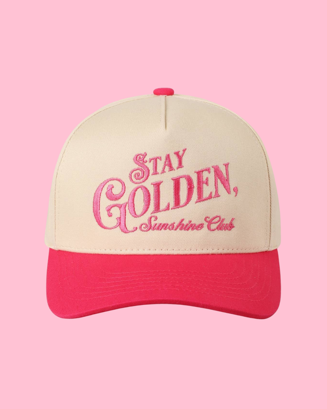 Stay Golden Sunshine Club Embroidery Trucker Hat