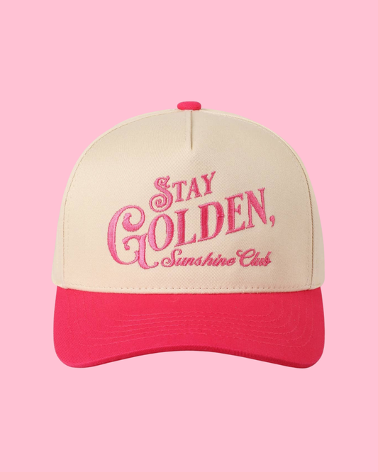 Stay Golden Sunshine Club Embroidery Trucker Hat
