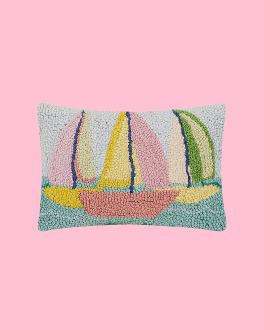 Sailboats Hook Pillow