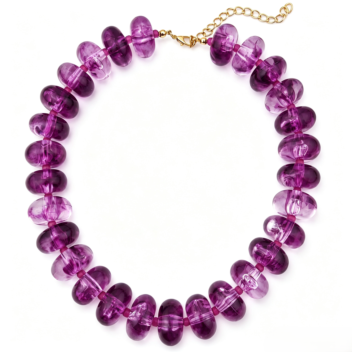 Flat Beaded Necklace Chunky Disc Choker Statement Jewelry