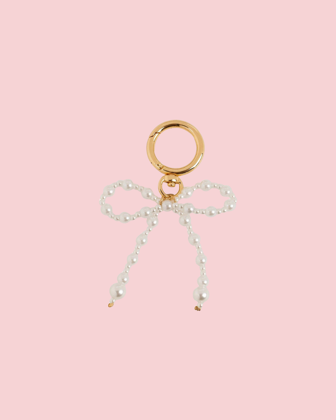 Mixed Pearl Coquette Bow Keychain Bag Charm