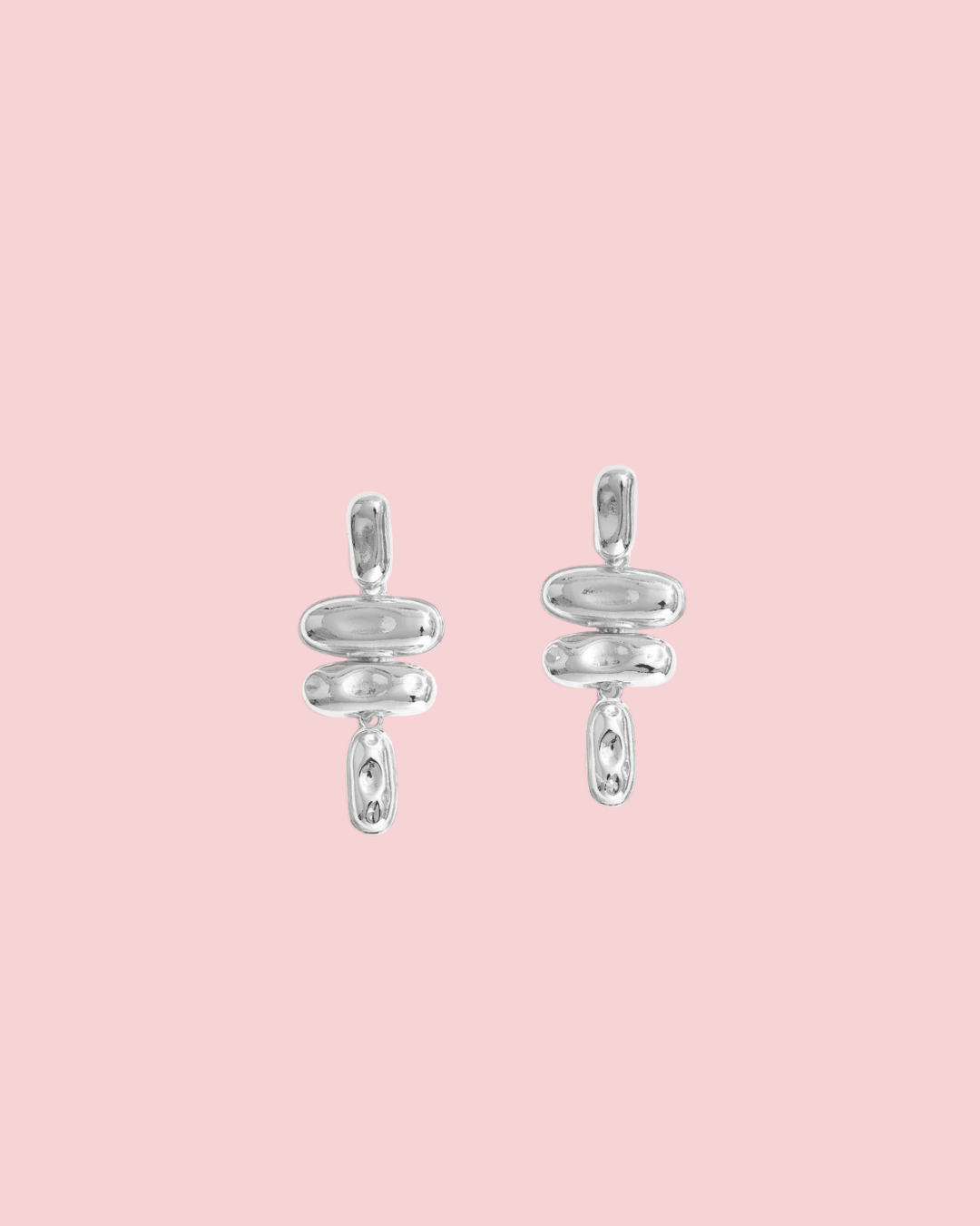 14K Gold Dipped Geometric Drop Earrings