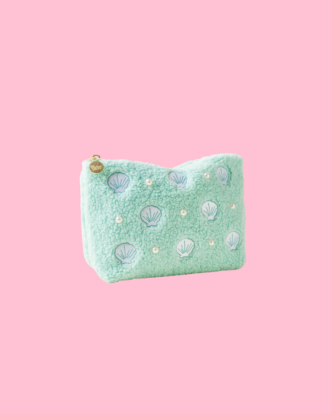 Teddy Pouch-Seashells + Pearls