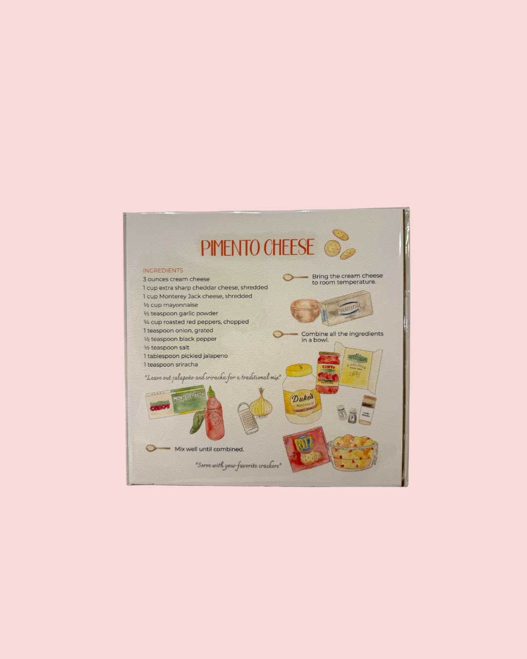 Recipe Art Print - 8x8