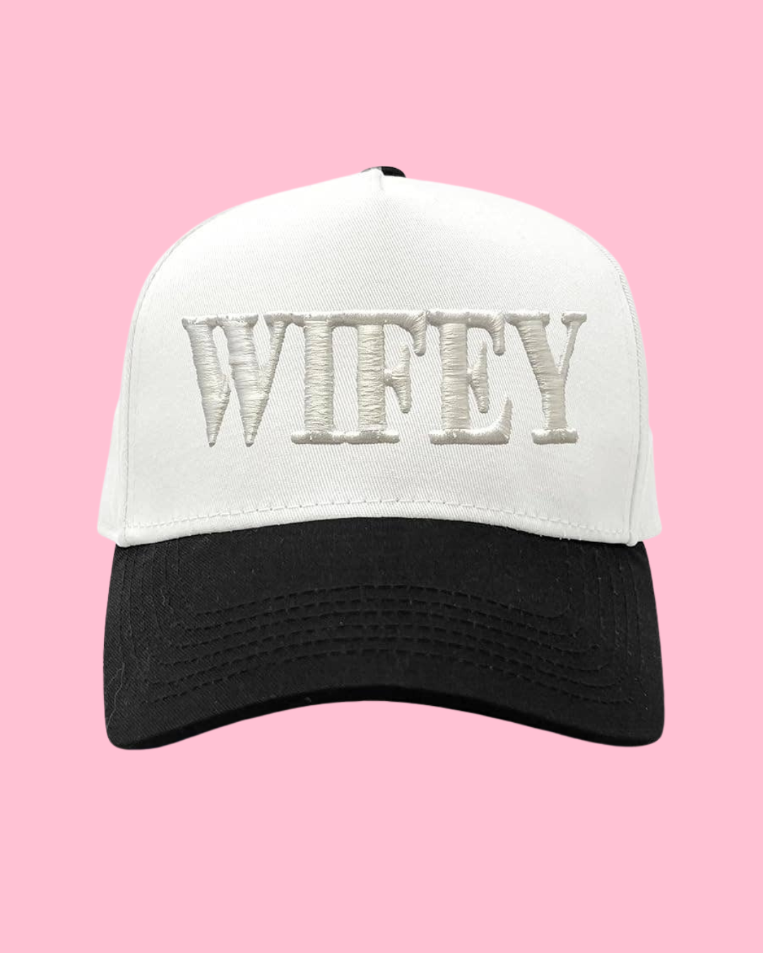 Two Tone Cap -  Wifey - Black/White