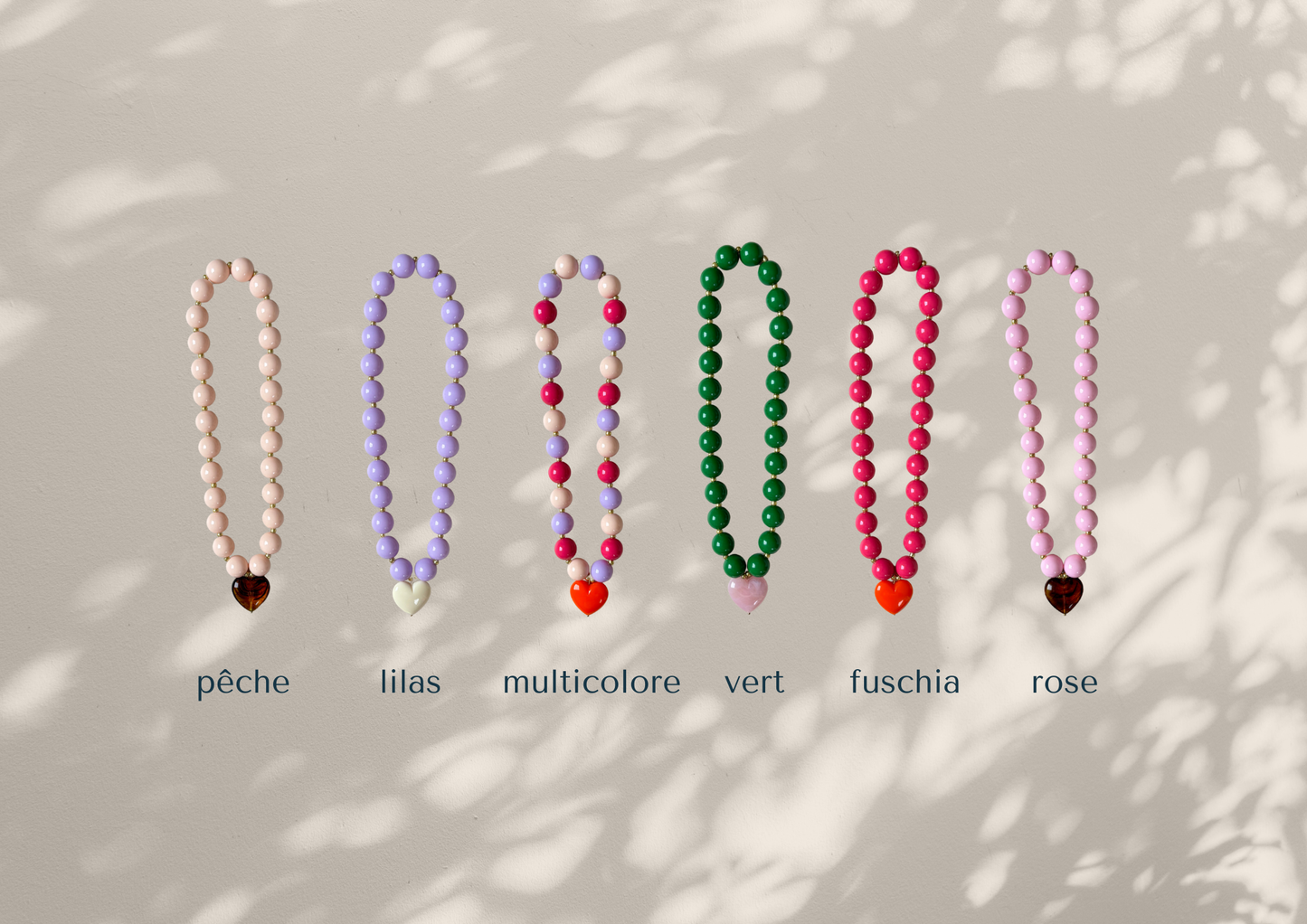 ALMA NECKLACE - ROUND PEARL / BALL NECKLACE: Blue