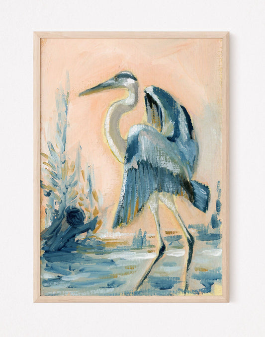 Clark A Blue Heron Art Print