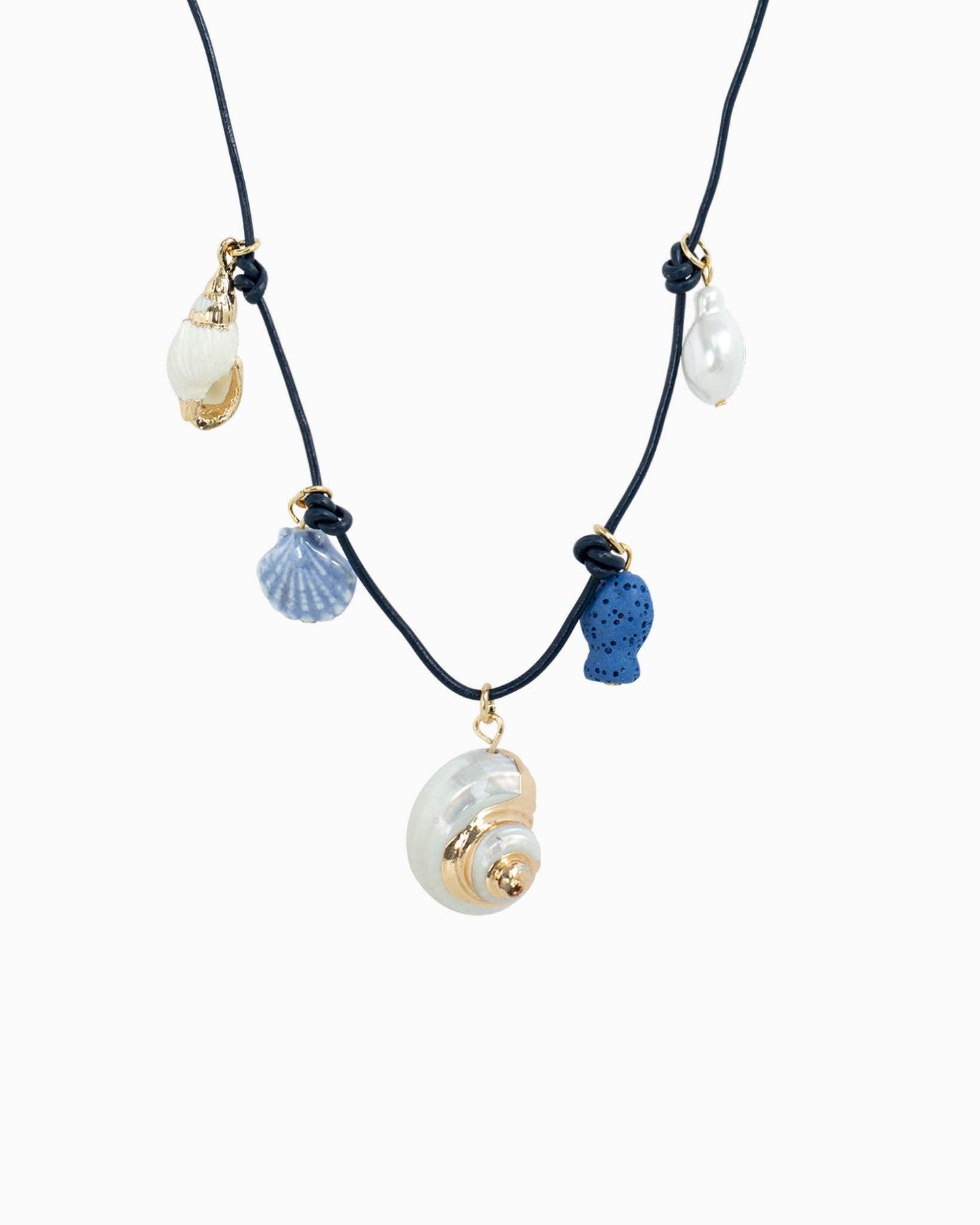 Beach Mode Mineral Coast Charm Necklace