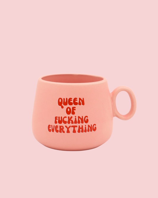 Cappuccino Mug Queen of Fucking Everything