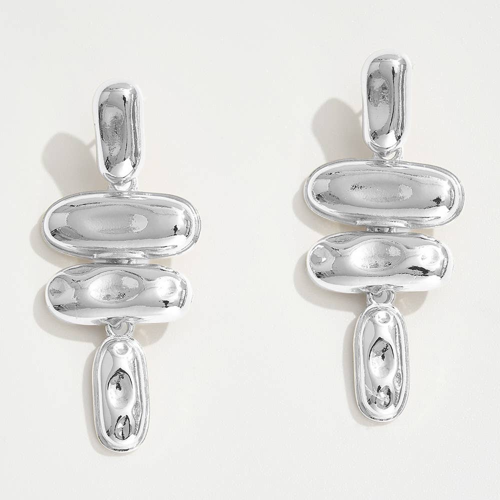 14K Gold Dipped Geometric Drop Earrings