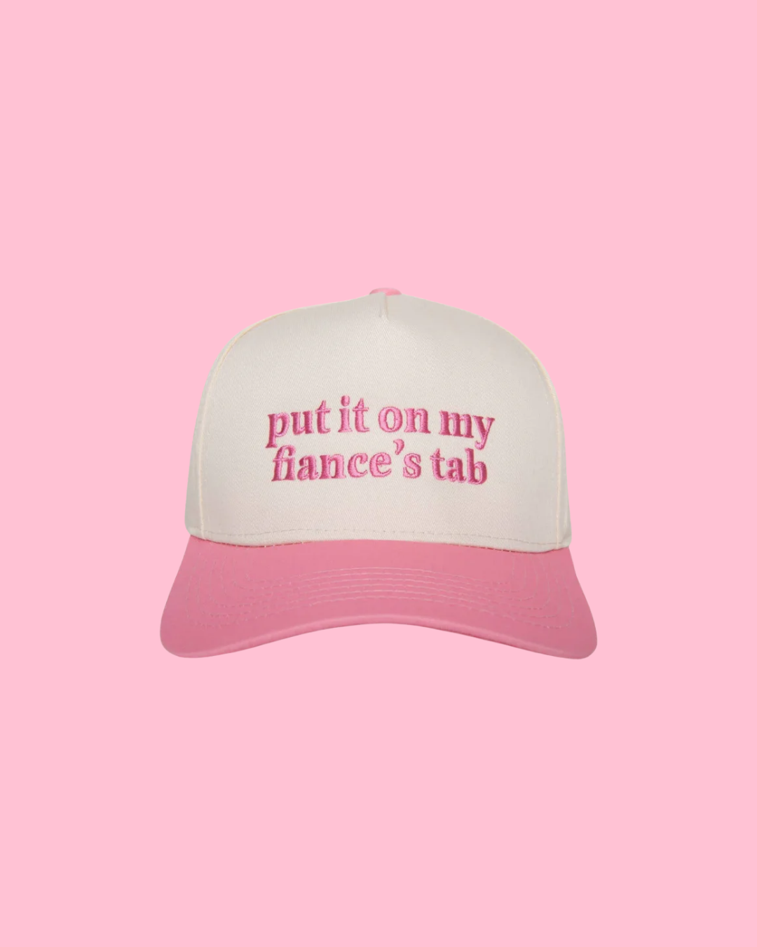 Put It On My Fiance's Tab Two-Toned Vintage Wholesale Hat