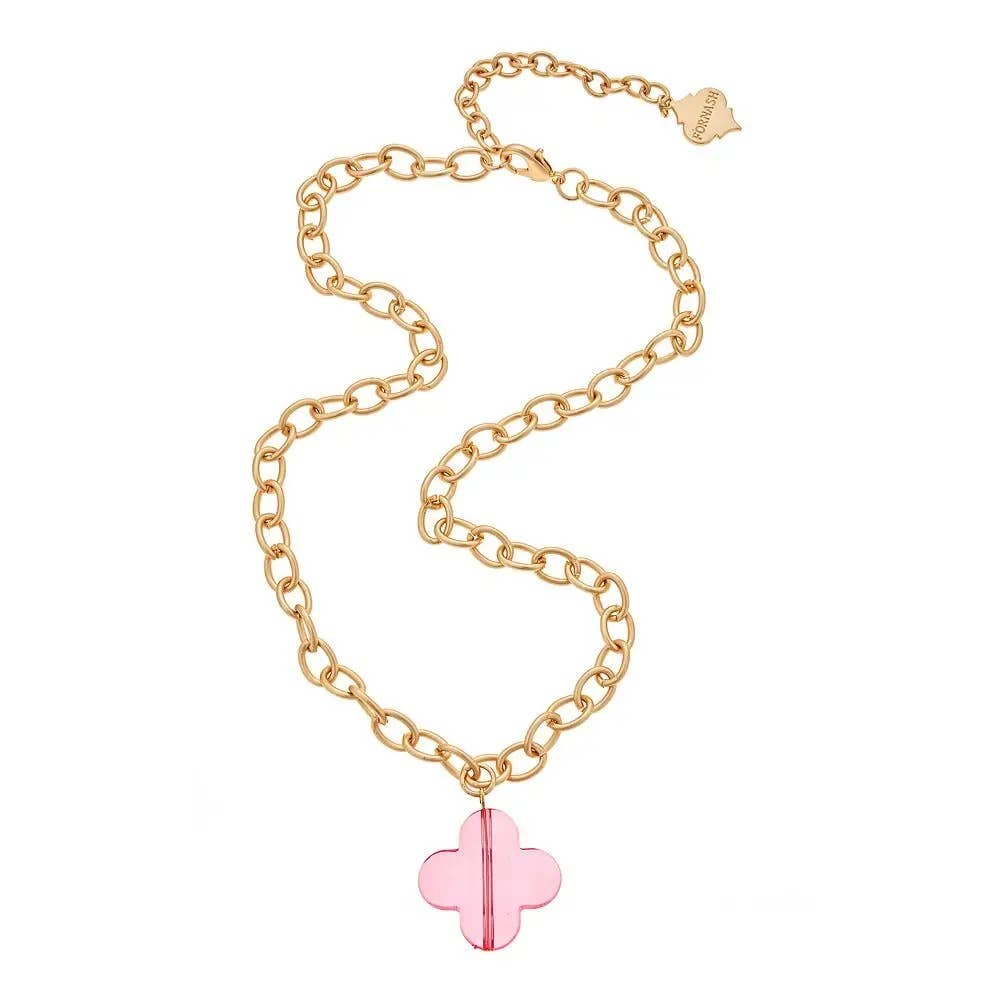 Trinity Necklace - Folli - Brush Gold