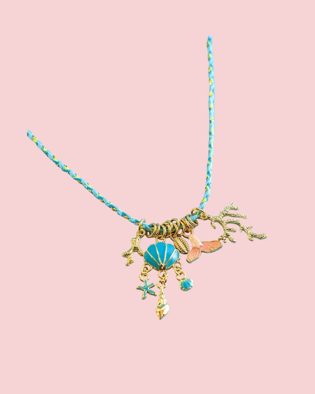 Secrets of the Blue Tide Charm Necklace