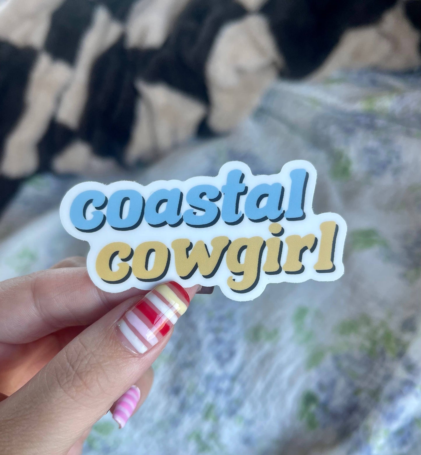Coastal Cowgirl Beachy Western Girly Vinyl Sticker
