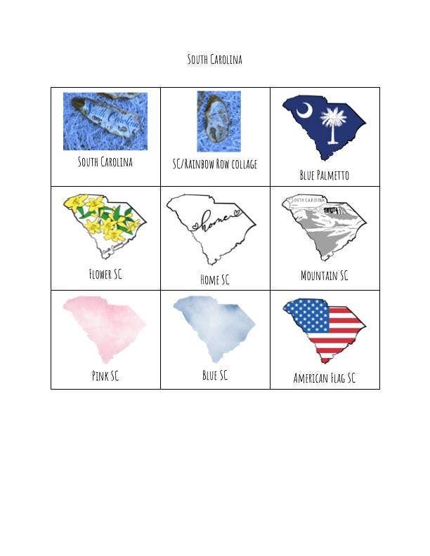 South Carolina Christmas Oyster Shell Ornaments - Gifts