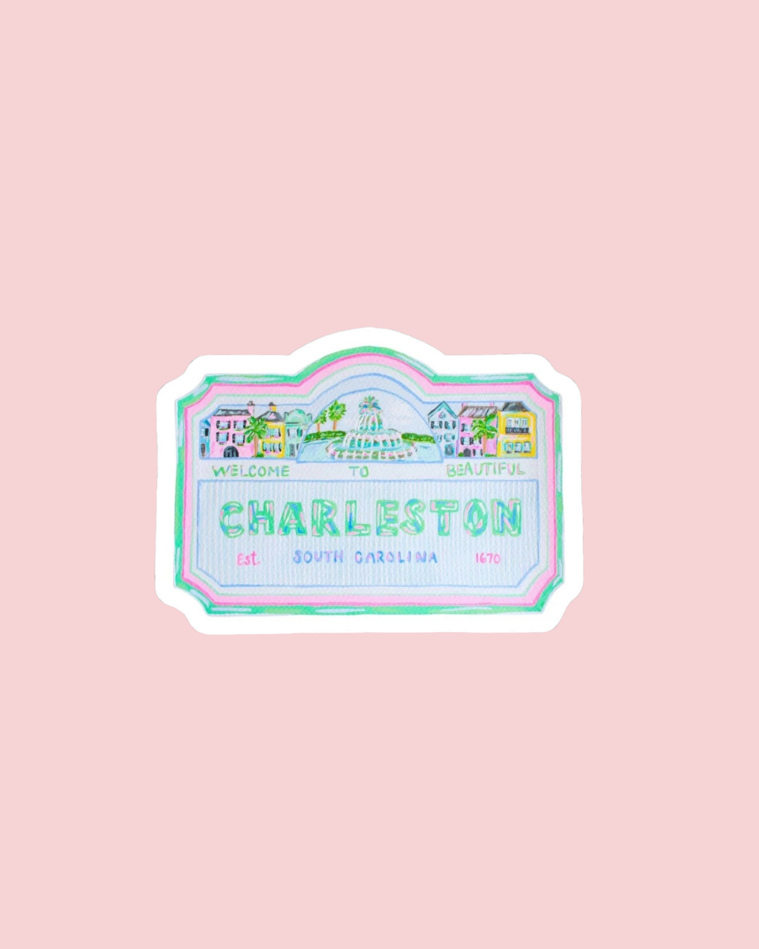 Charleston Sign Sticker