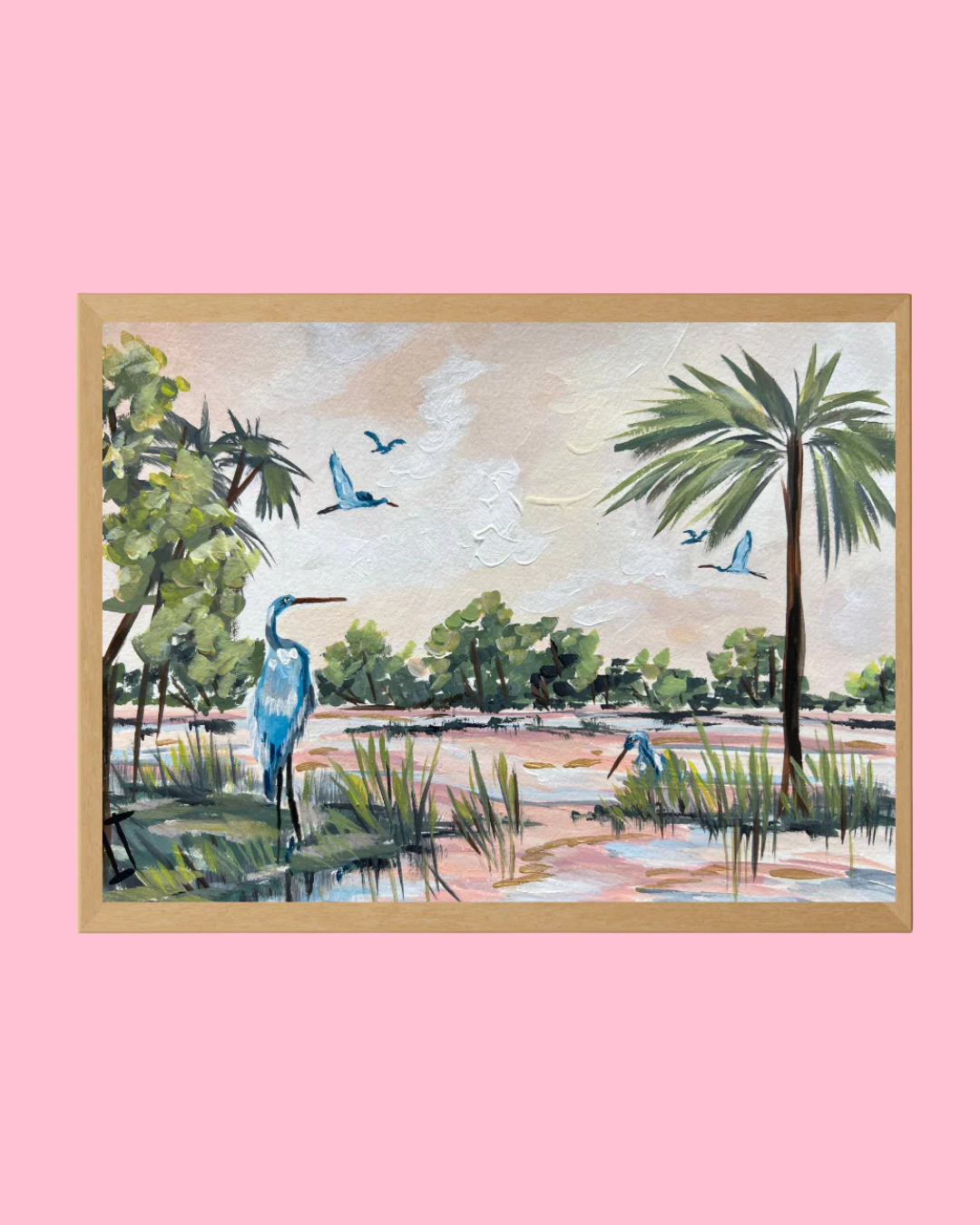 Heron Land : Coastal Print