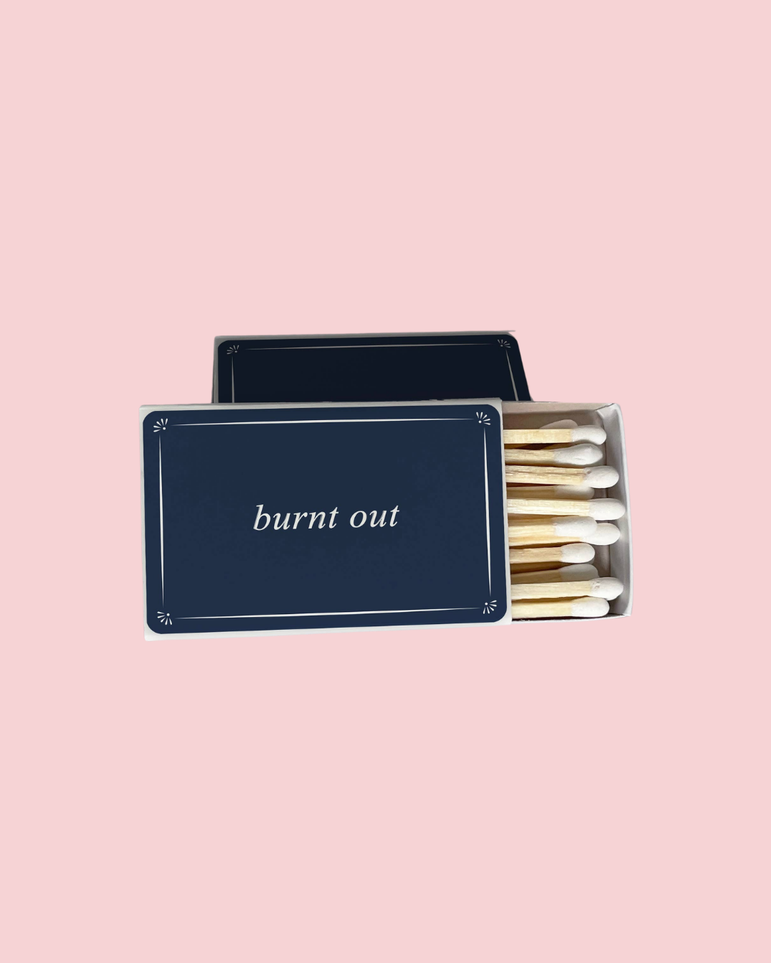 Burnt Out Navy Blue Matchbook