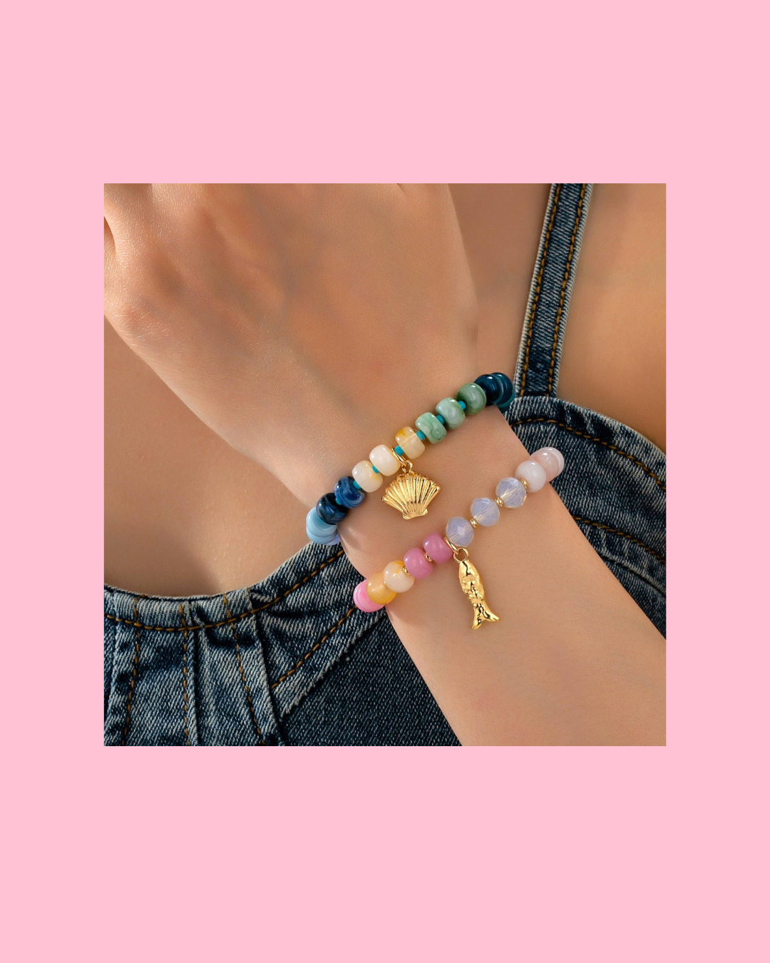 Nautical Multi-Color Beaded Bracelet Set