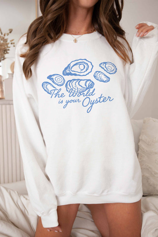 The World is Your Oyster Oversized Sweatshirt