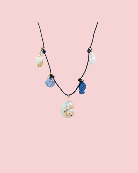 Beach Mode Mineral Coast Charm Necklace