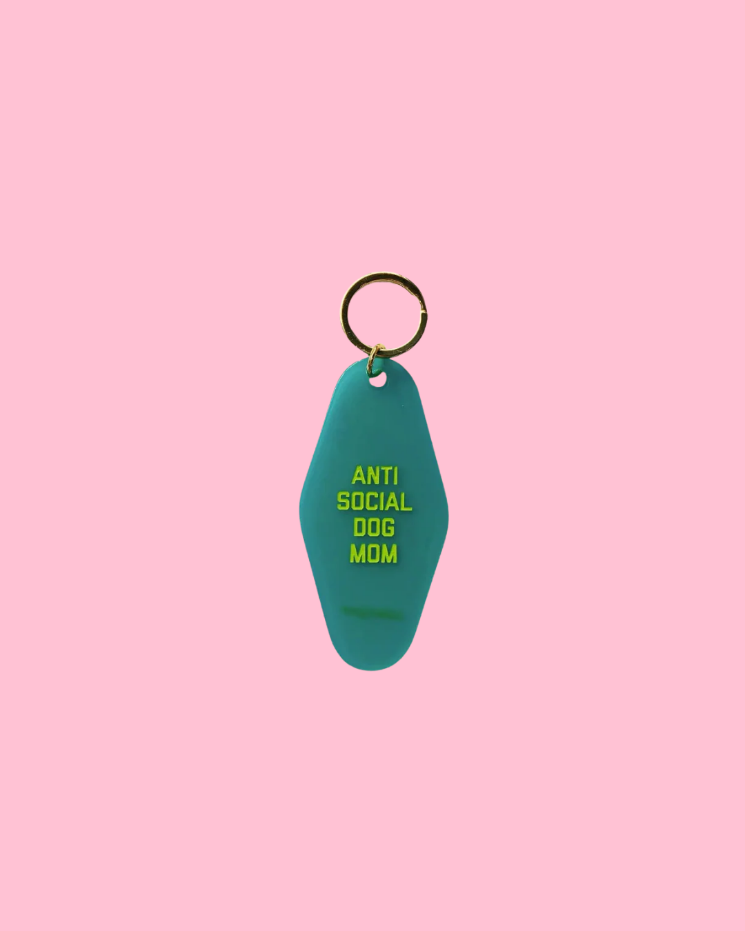 Anti Social Dog Mom Keychain