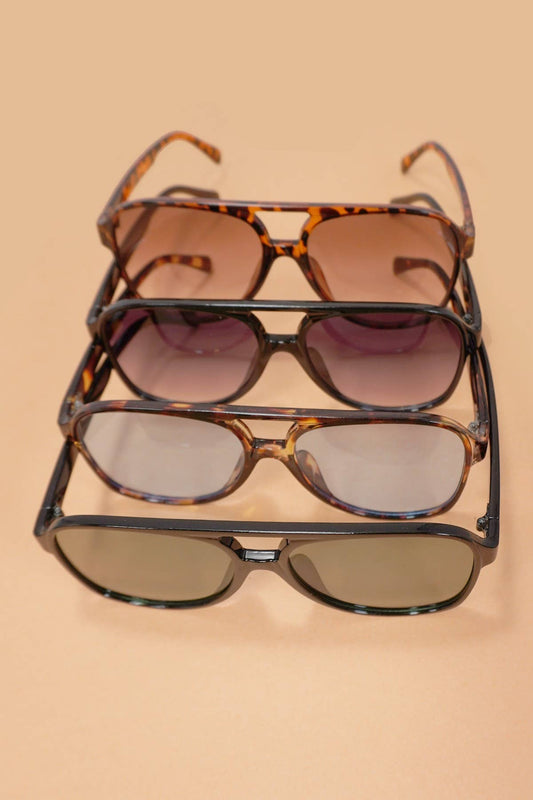 AVIATION ACETATE ASSORTED SUNGLASSES 12PCS SET| 40SG815-Pack