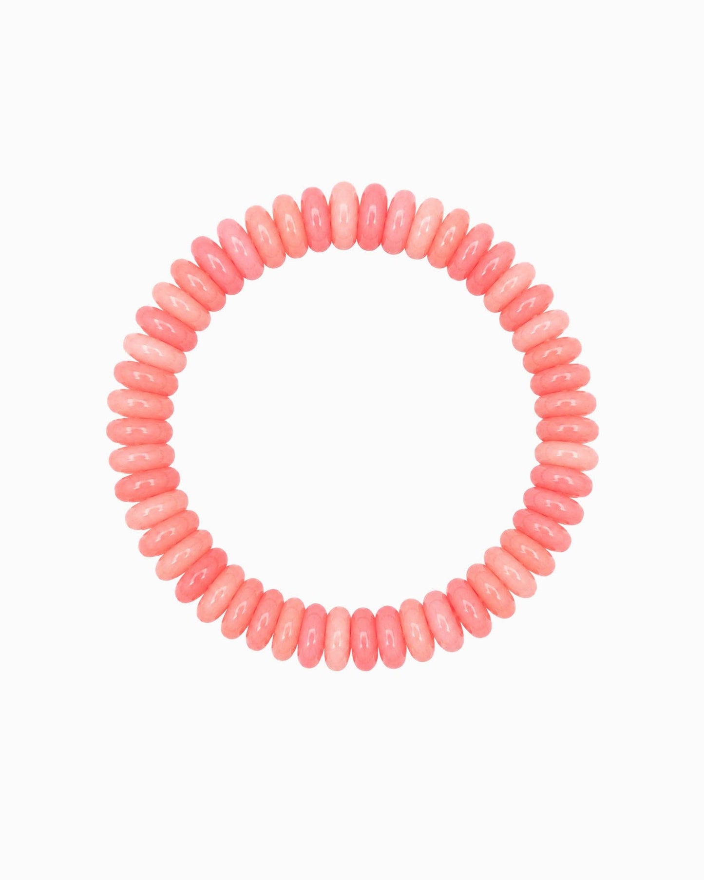 Summer Wide Disc Marble Beaded Stretch Bracelets