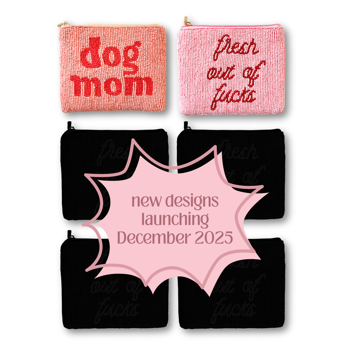 Pop Culture Themed XL Beaded Coin Purse