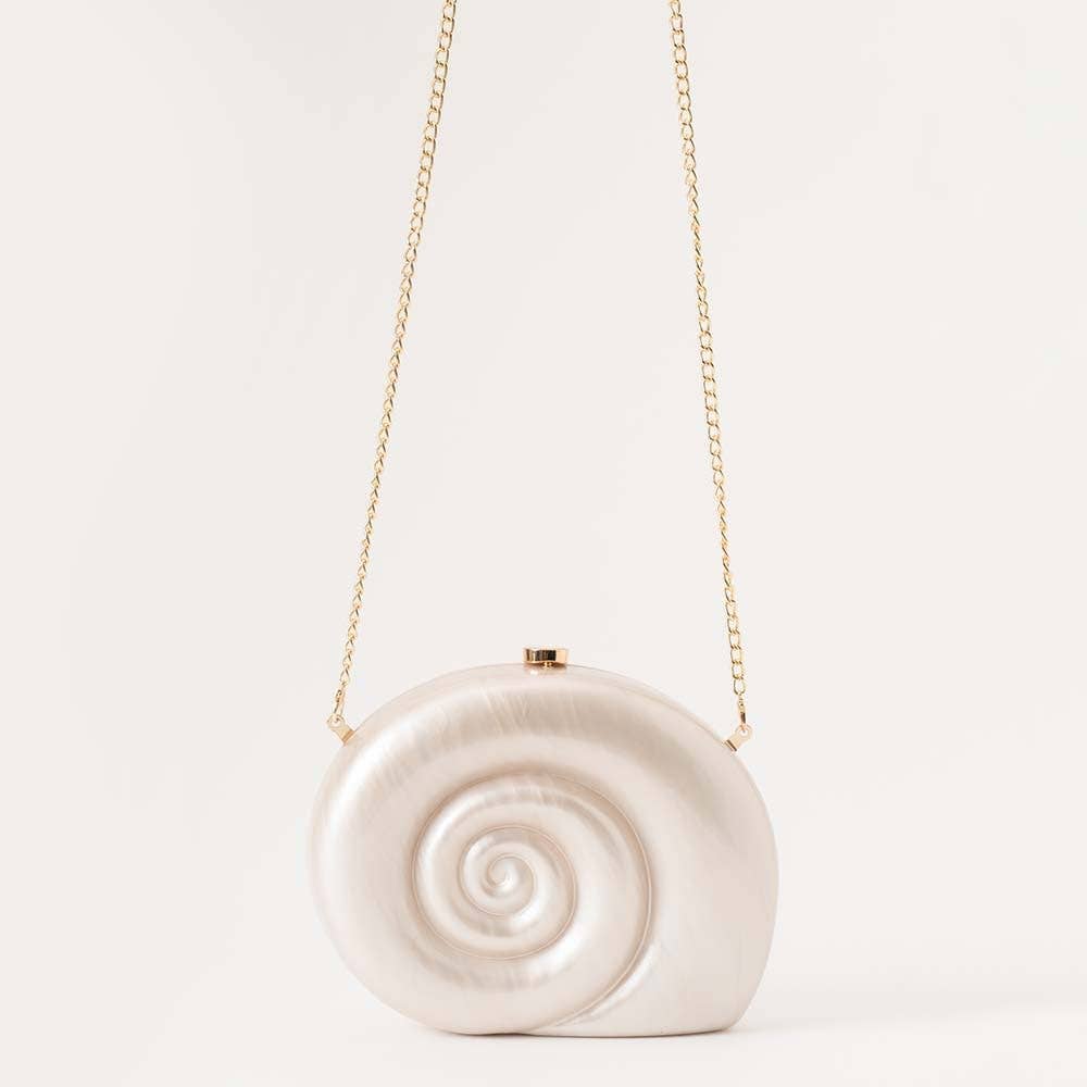 Women's Single Shoulder Crossbody Bag Shell Acrylic Clutch