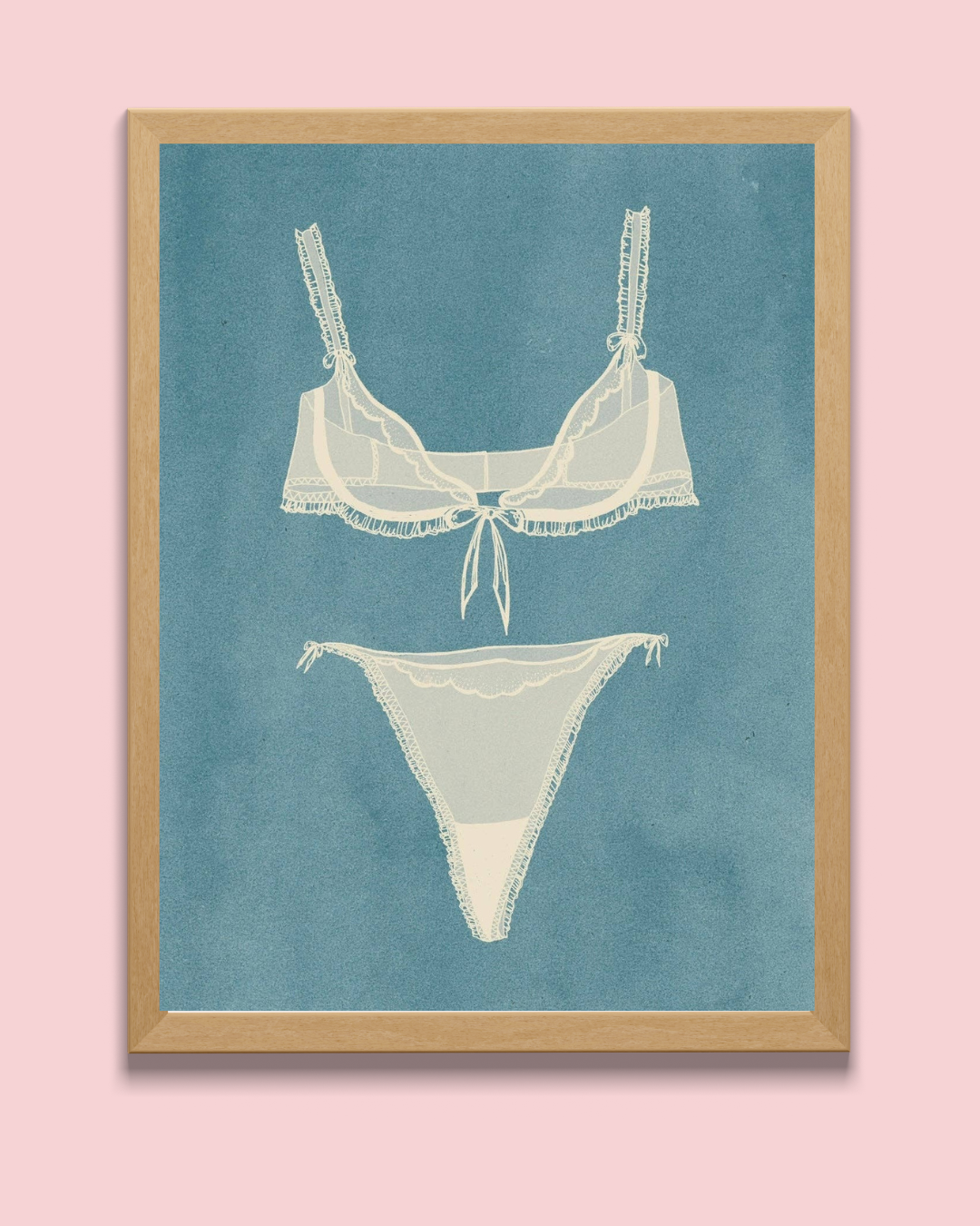 Getting Ready: white and blue Fine Art Print