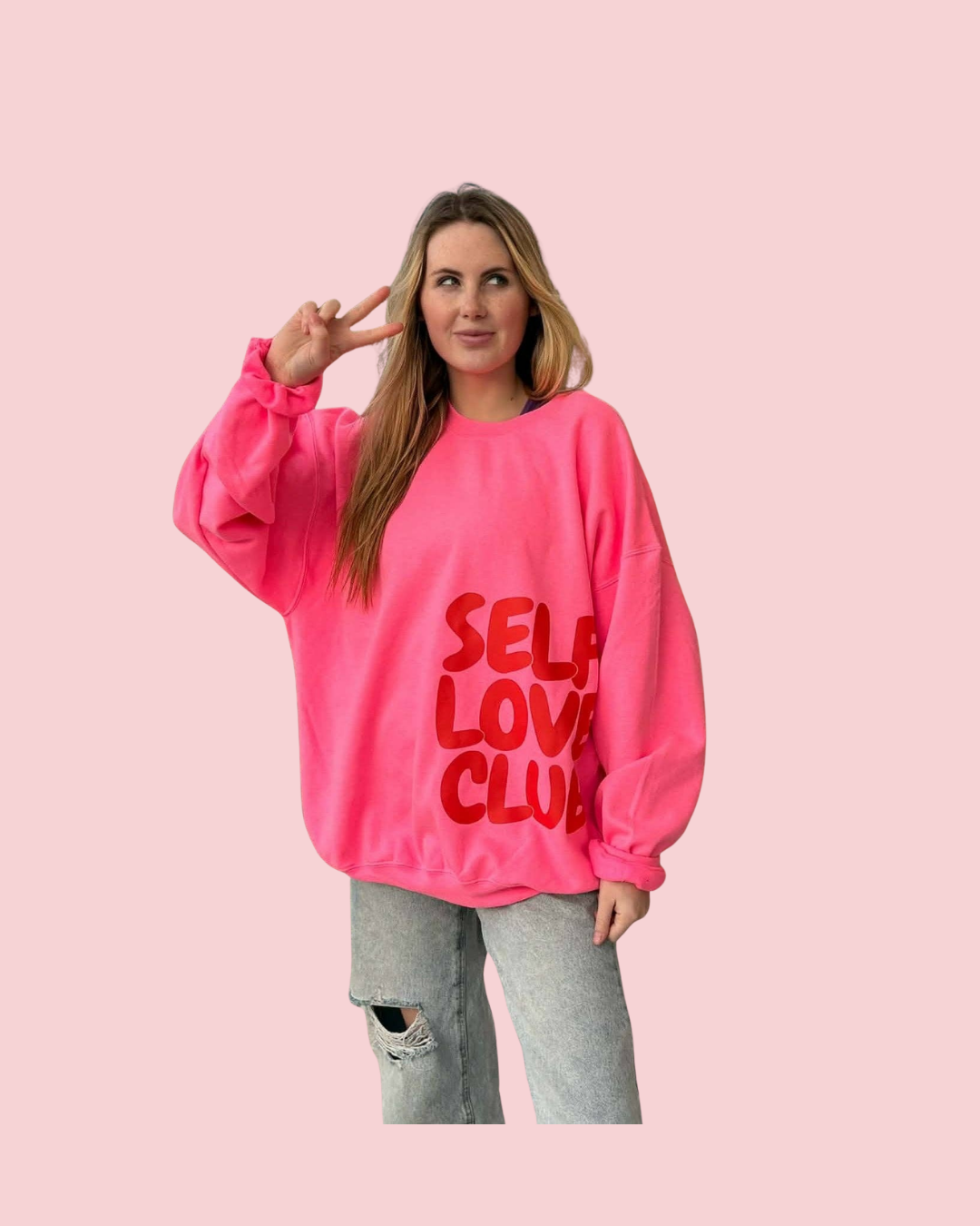 SELF LOVE CLUB SIDE PLACED SWEATSHIRT