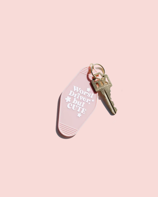 Worst Driver, but Cute | Motel Keychain