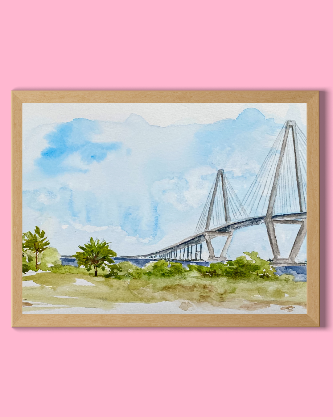 Ravenel Bridge Art Print