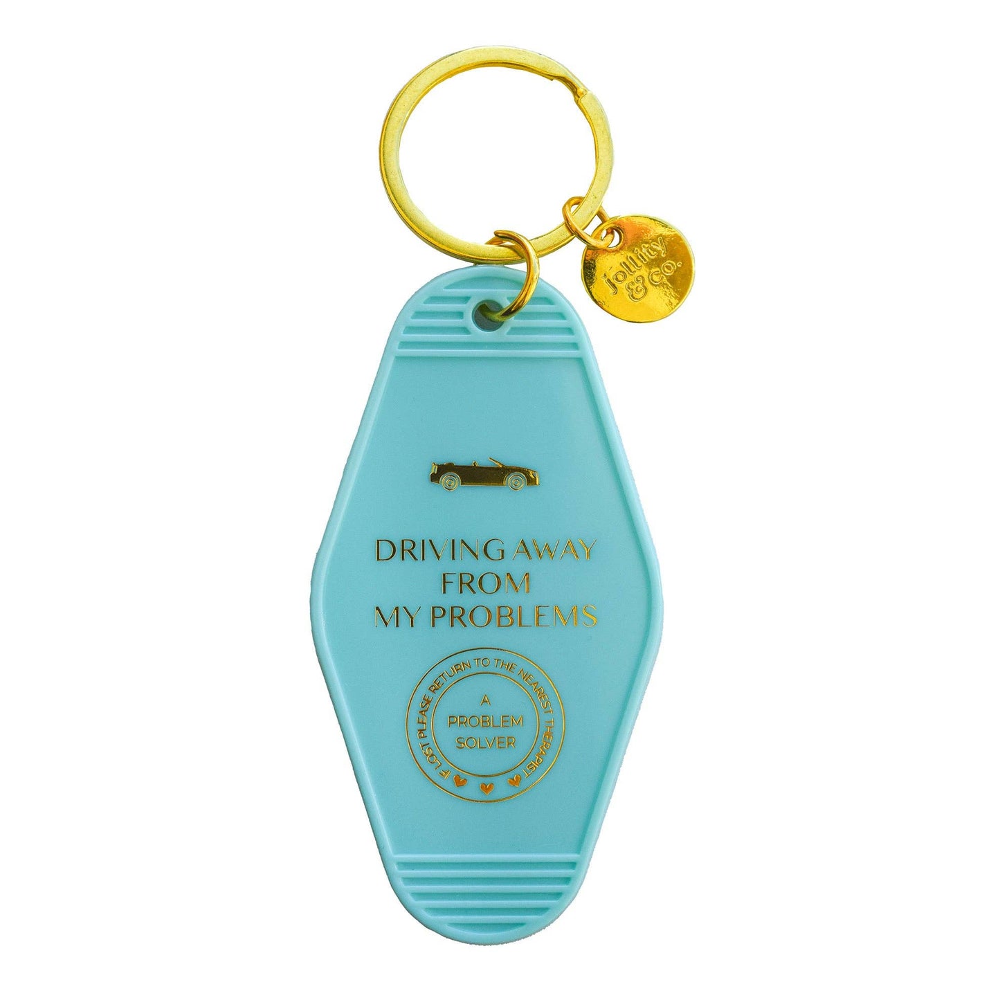 Driving Away From My Problems Keychain