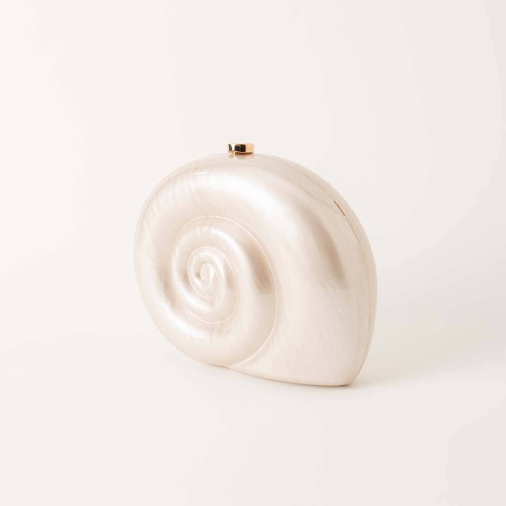 Women's Single Shoulder Crossbody Bag Shell Acrylic Clutch