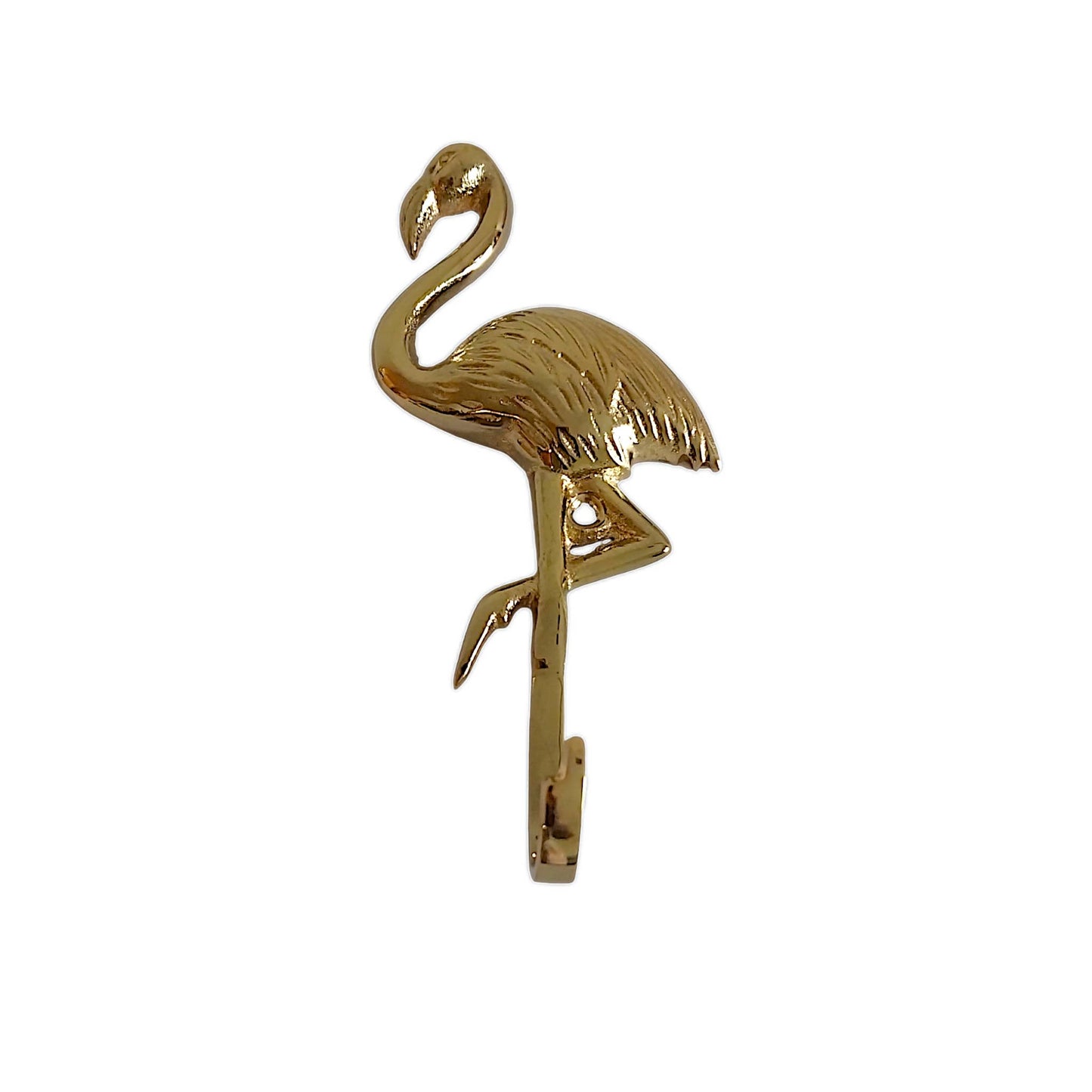 Flamingo Brass Wall Hook