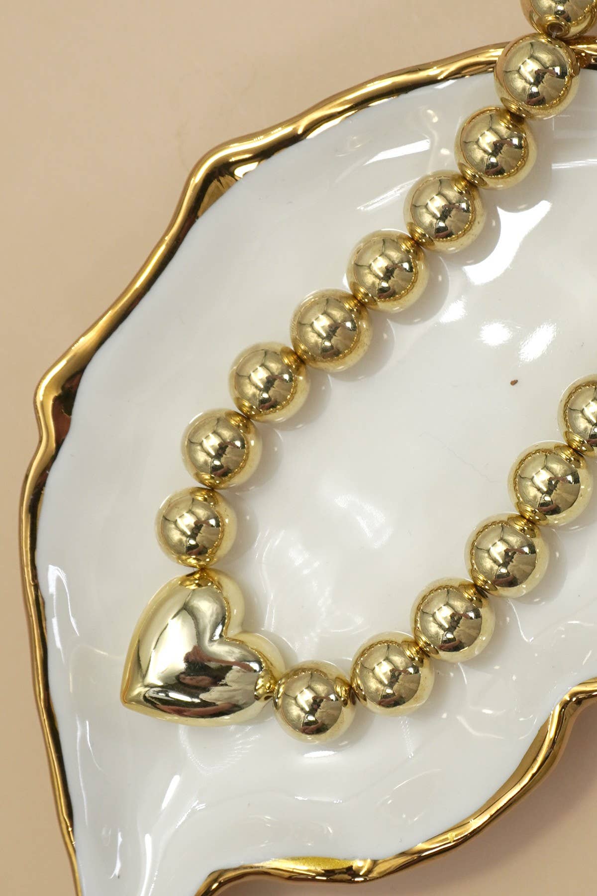 Puffy Heart Ball Necklace