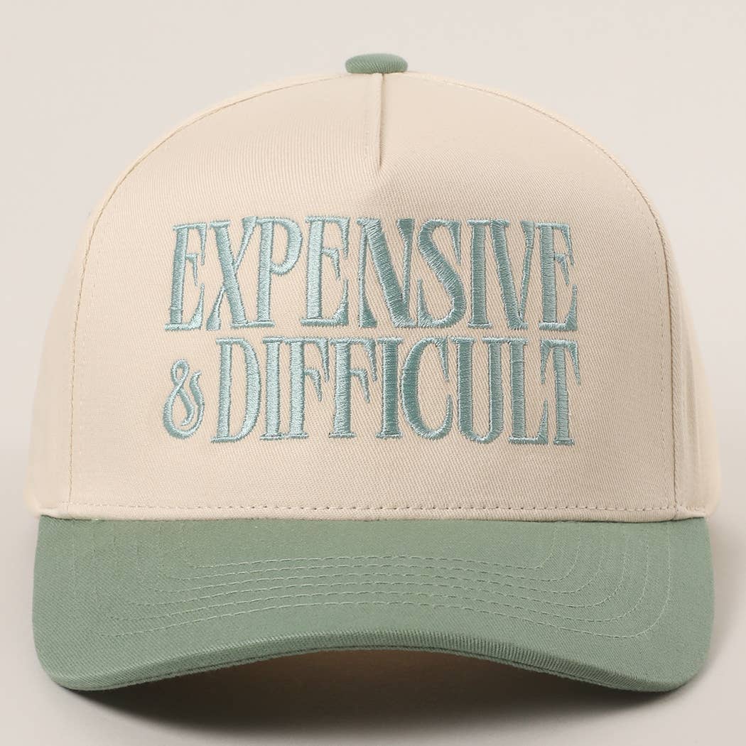 EXPENSIVE and DIFFICULT Embroidered Trucker Hat